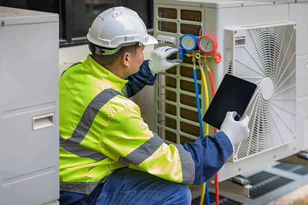 Professional Hvac Installation technician working in Nedrow, NY